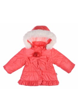 Garden baby зимняя куртка для девочки коралл 102015-36/32